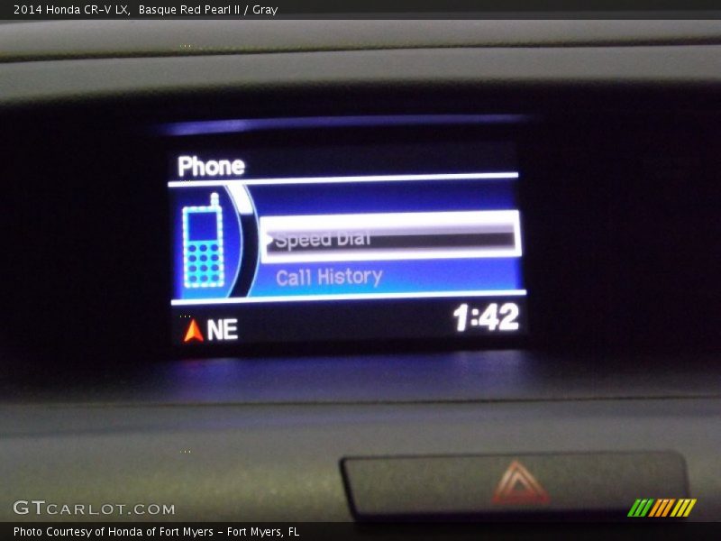 Basque Red Pearl II / Gray 2014 Honda CR-V LX