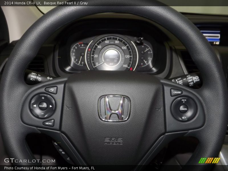 Basque Red Pearl II / Gray 2014 Honda CR-V LX