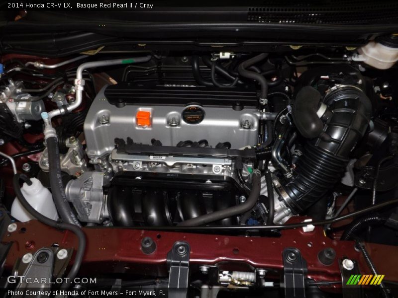 Basque Red Pearl II / Gray 2014 Honda CR-V LX