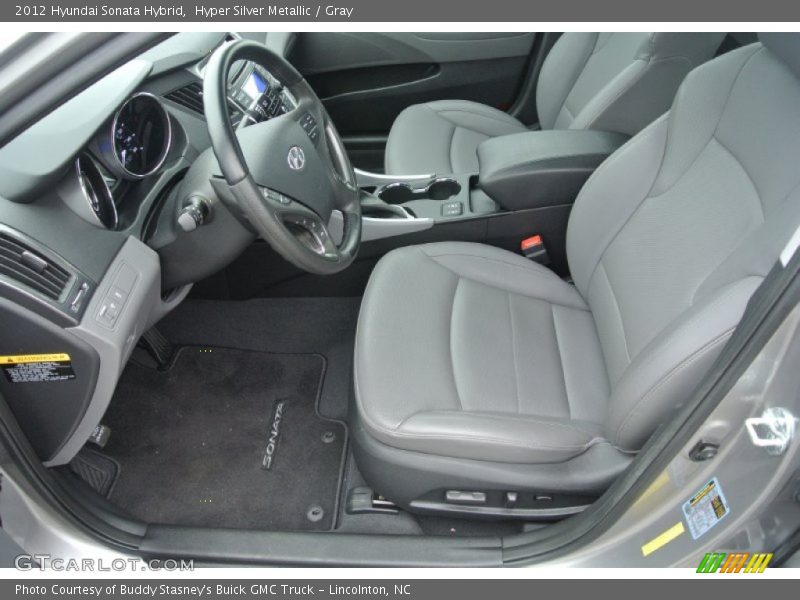 Hyper Silver Metallic / Gray 2012 Hyundai Sonata Hybrid