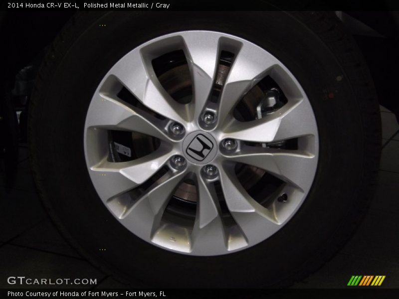 Polished Metal Metallic / Gray 2014 Honda CR-V EX-L