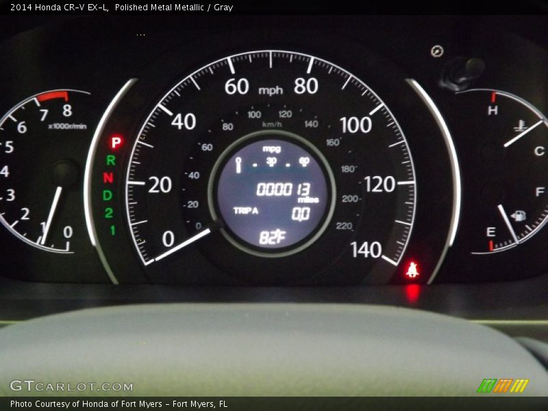 Polished Metal Metallic / Gray 2014 Honda CR-V EX-L