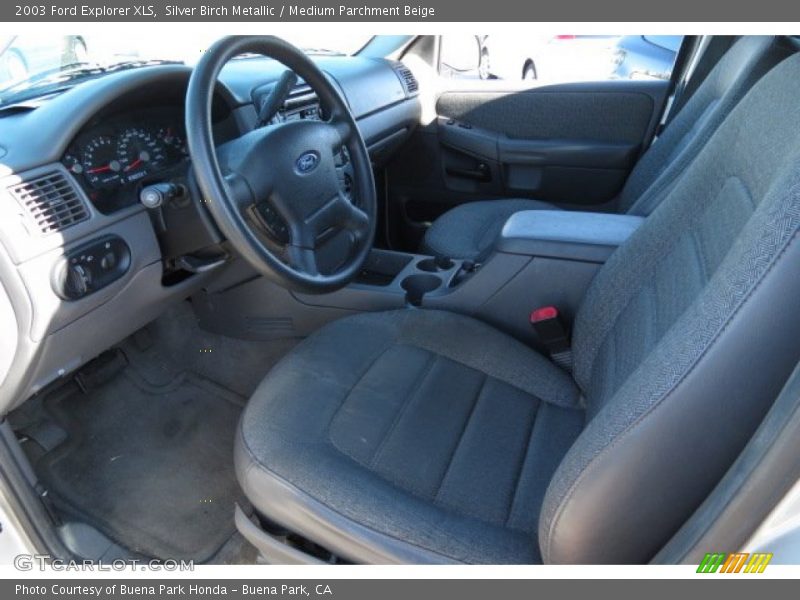 Silver Birch Metallic / Medium Parchment Beige 2003 Ford Explorer XLS