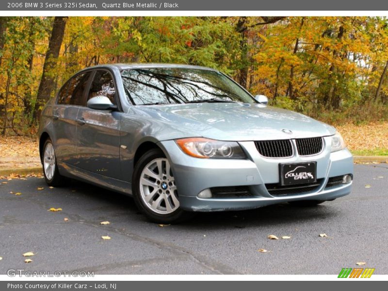 Quartz Blue Metallic / Black 2006 BMW 3 Series 325i Sedan