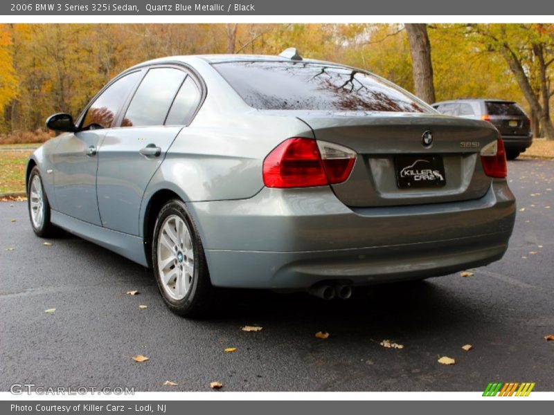 Quartz Blue Metallic / Black 2006 BMW 3 Series 325i Sedan
