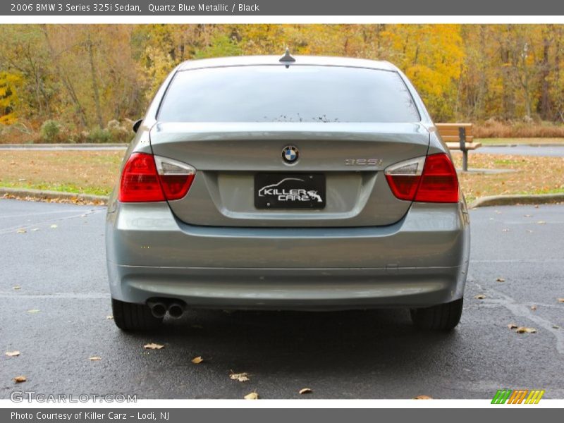 Quartz Blue Metallic / Black 2006 BMW 3 Series 325i Sedan