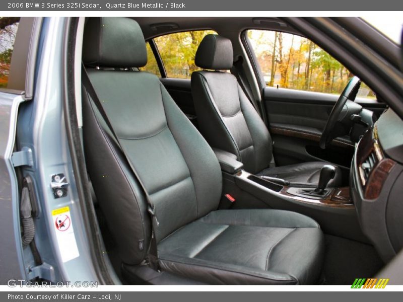 Quartz Blue Metallic / Black 2006 BMW 3 Series 325i Sedan
