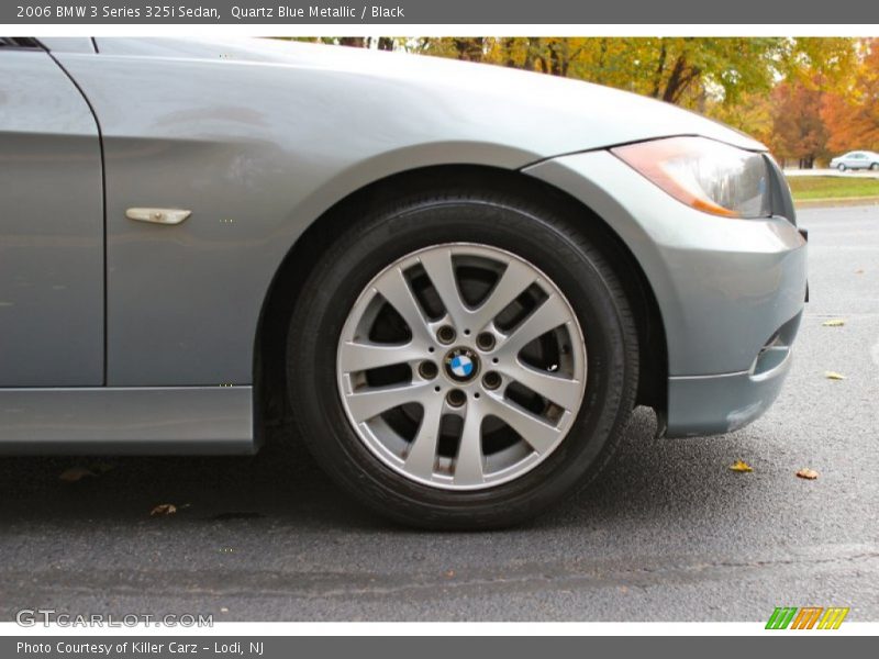 Quartz Blue Metallic / Black 2006 BMW 3 Series 325i Sedan