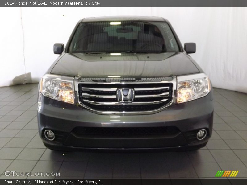 Modern Steel Metallic / Gray 2014 Honda Pilot EX-L