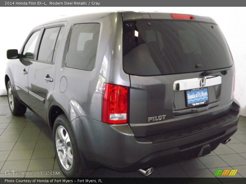 Modern Steel Metallic / Gray 2014 Honda Pilot EX-L