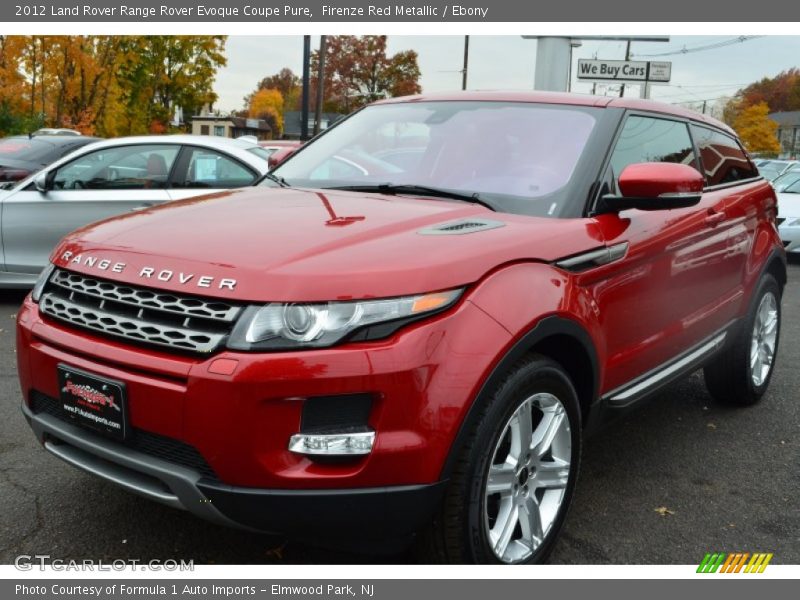 Firenze Red Metallic / Ebony 2012 Land Rover Range Rover Evoque Coupe Pure