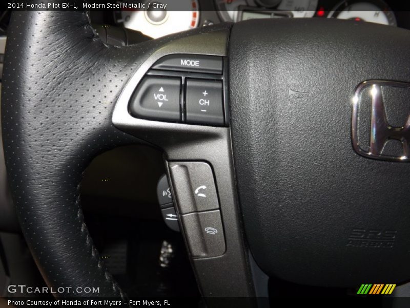 Modern Steel Metallic / Gray 2014 Honda Pilot EX-L
