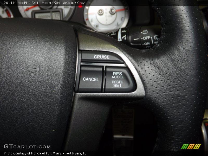 Modern Steel Metallic / Gray 2014 Honda Pilot EX-L