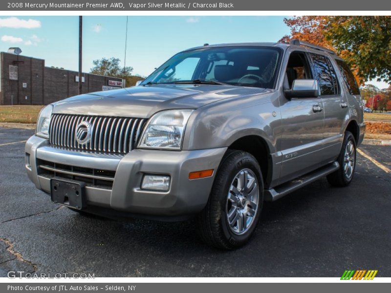 Vapor Silver Metallic / Charcoal Black 2008 Mercury Mountaineer Premier AWD