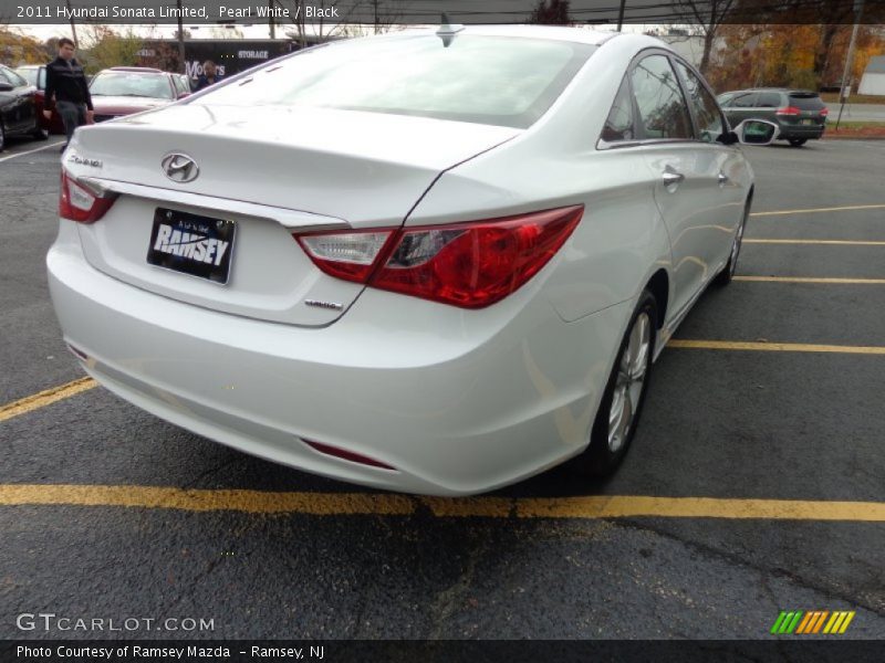 Pearl White / Black 2011 Hyundai Sonata Limited