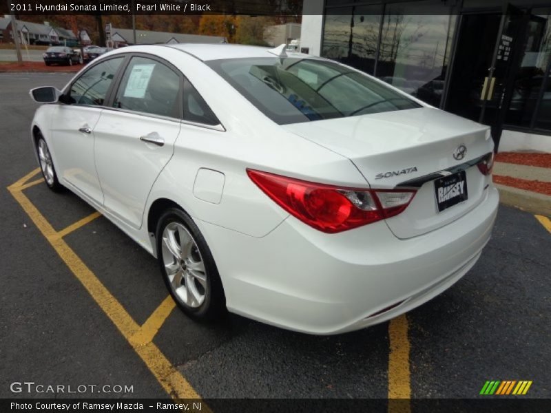 Pearl White / Black 2011 Hyundai Sonata Limited