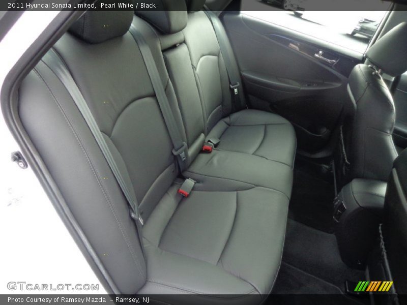 Pearl White / Black 2011 Hyundai Sonata Limited