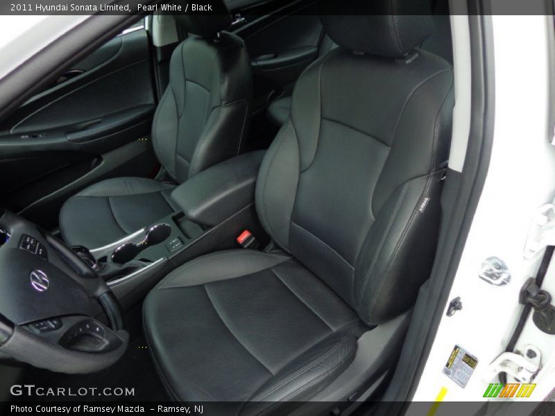 Pearl White / Black 2011 Hyundai Sonata Limited