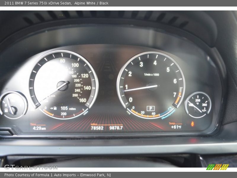  2011 7 Series 750i xDrive Sedan 750i xDrive Sedan Gauges