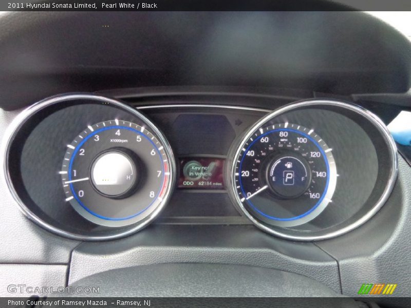 Pearl White / Black 2011 Hyundai Sonata Limited