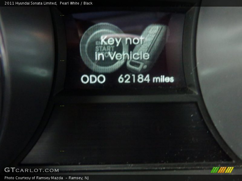 Pearl White / Black 2011 Hyundai Sonata Limited