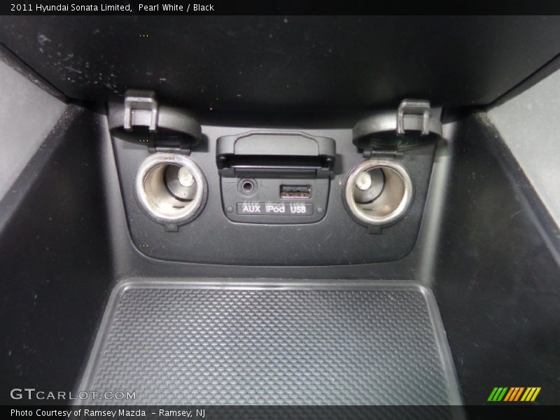 Pearl White / Black 2011 Hyundai Sonata Limited