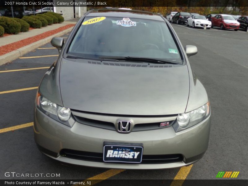 Galaxy Gray Metallic / Black 2007 Honda Civic Si Sedan