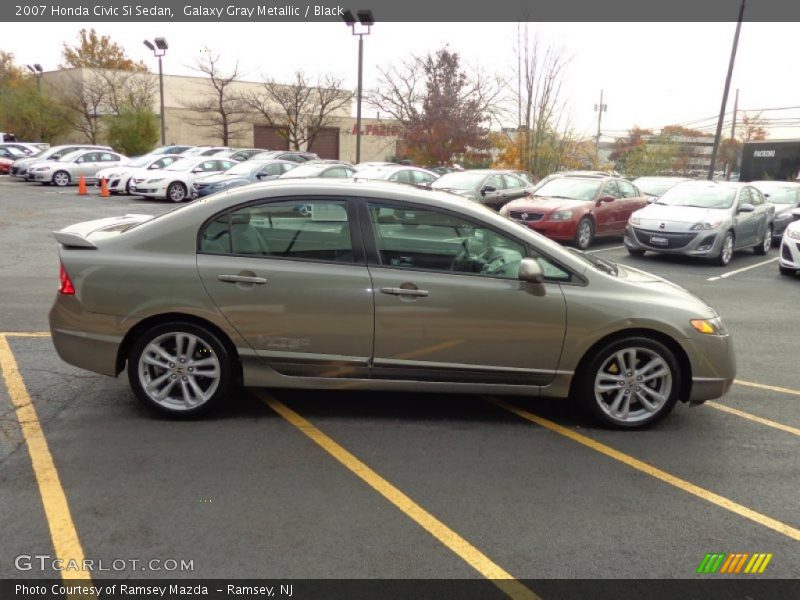 Galaxy Gray Metallic / Black 2007 Honda Civic Si Sedan