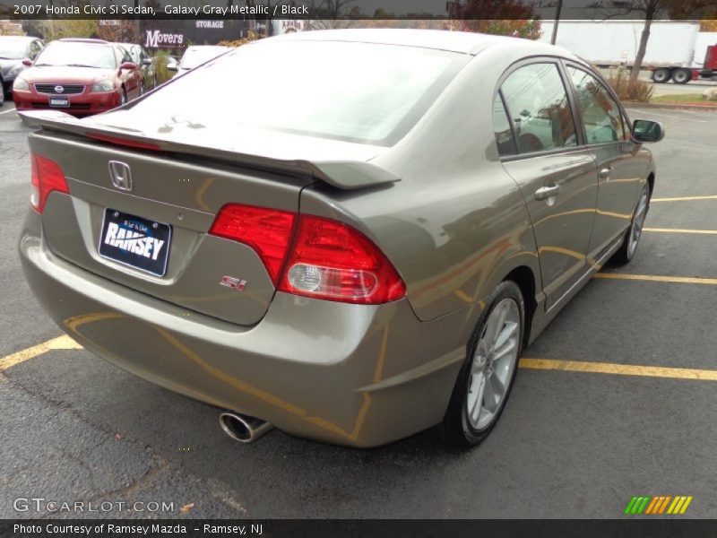 Galaxy Gray Metallic / Black 2007 Honda Civic Si Sedan