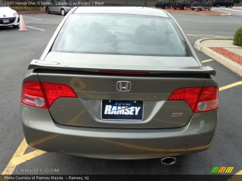 Galaxy Gray Metallic / Black 2007 Honda Civic Si Sedan
