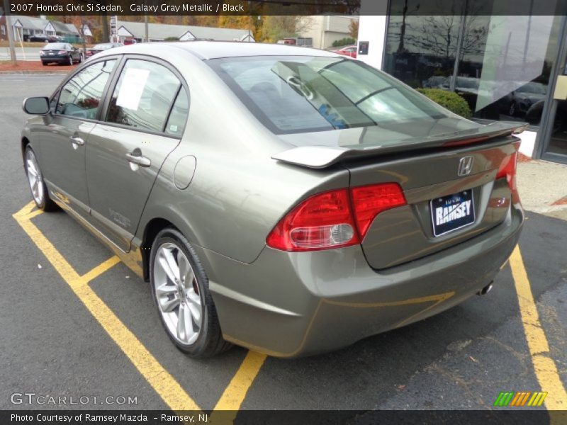 Galaxy Gray Metallic / Black 2007 Honda Civic Si Sedan