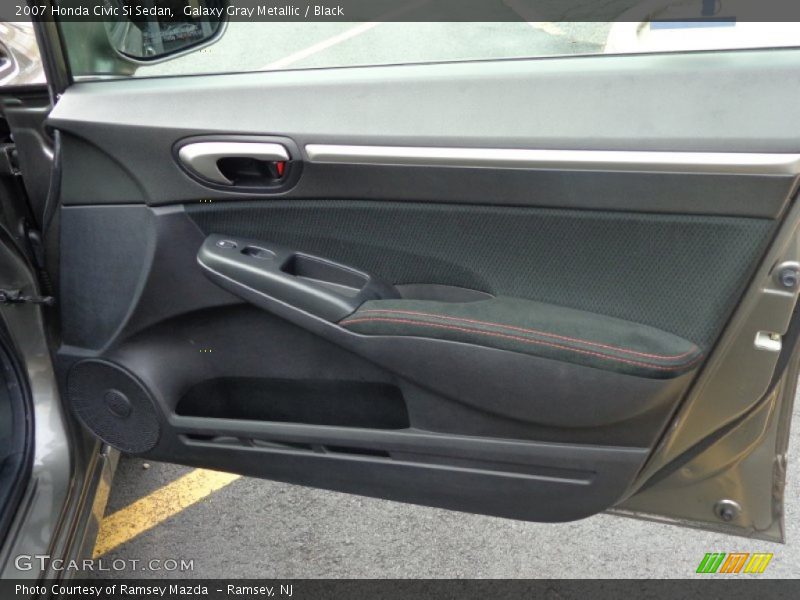 Galaxy Gray Metallic / Black 2007 Honda Civic Si Sedan