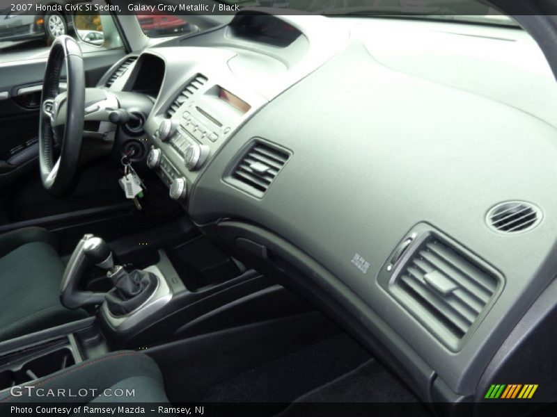 Galaxy Gray Metallic / Black 2007 Honda Civic Si Sedan