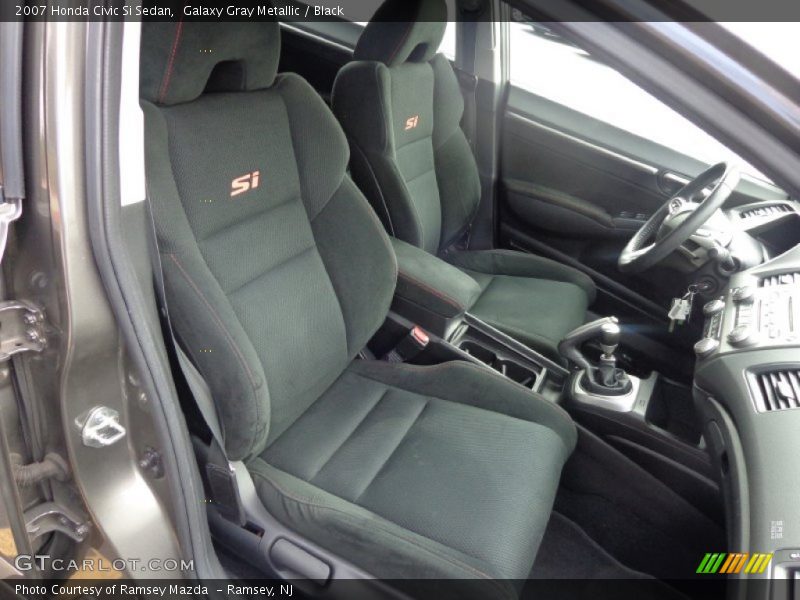 Galaxy Gray Metallic / Black 2007 Honda Civic Si Sedan