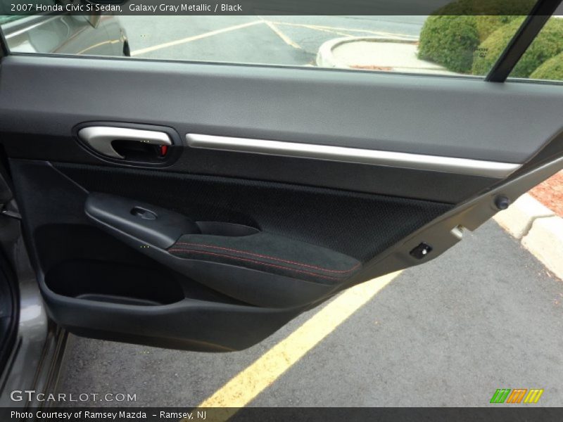 Galaxy Gray Metallic / Black 2007 Honda Civic Si Sedan