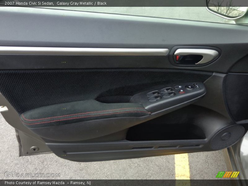 Galaxy Gray Metallic / Black 2007 Honda Civic Si Sedan