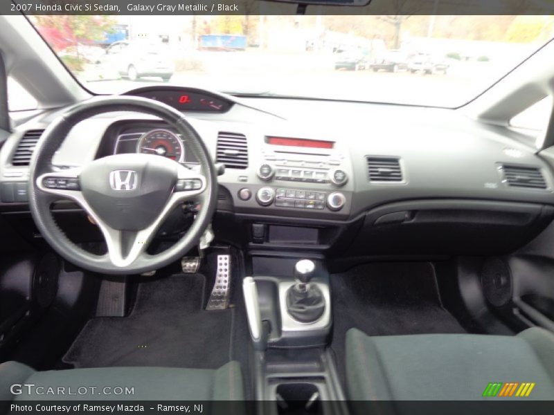 Galaxy Gray Metallic / Black 2007 Honda Civic Si Sedan