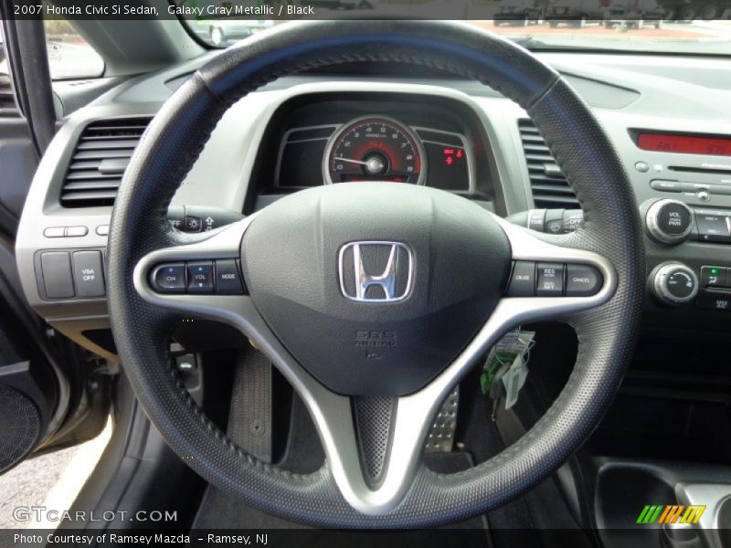 Galaxy Gray Metallic / Black 2007 Honda Civic Si Sedan