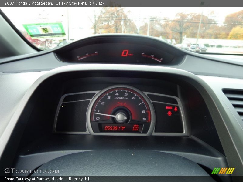 Galaxy Gray Metallic / Black 2007 Honda Civic Si Sedan