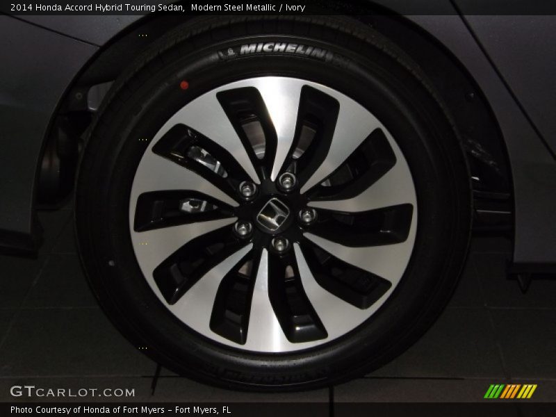 Modern Steel Metallic / Ivory 2014 Honda Accord Hybrid Touring Sedan
