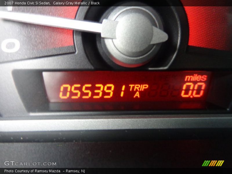 Galaxy Gray Metallic / Black 2007 Honda Civic Si Sedan