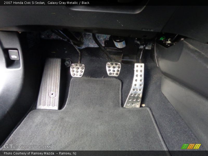 Galaxy Gray Metallic / Black 2007 Honda Civic Si Sedan