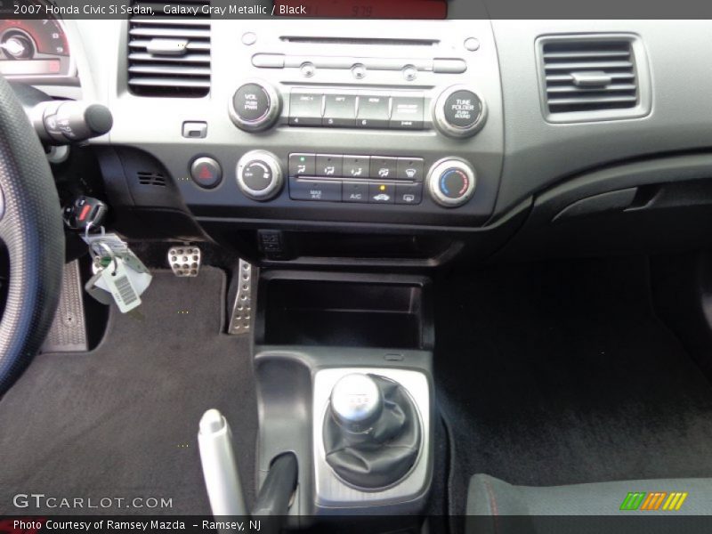 Galaxy Gray Metallic / Black 2007 Honda Civic Si Sedan