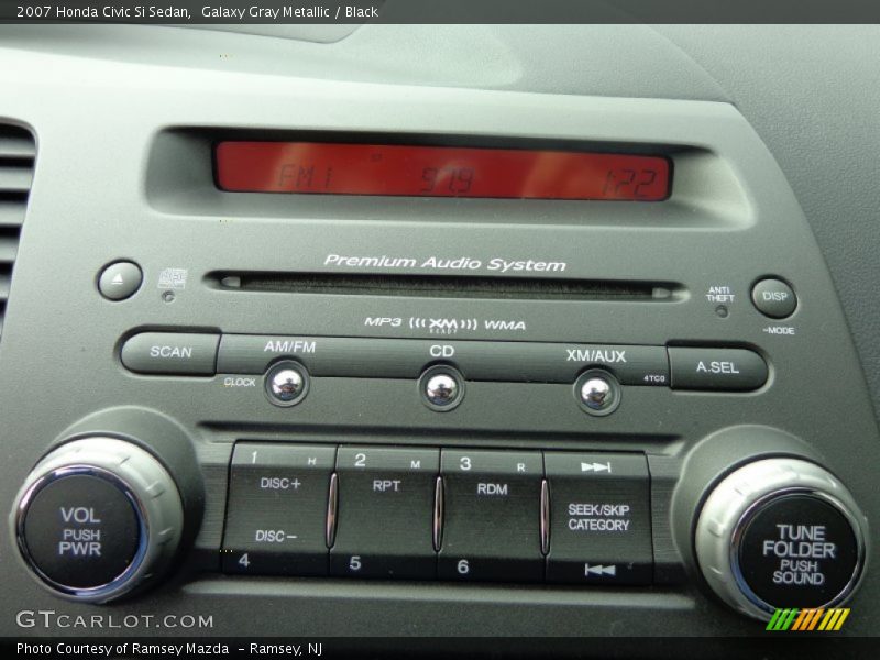 Galaxy Gray Metallic / Black 2007 Honda Civic Si Sedan