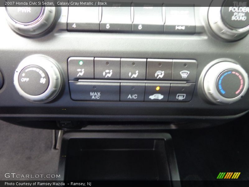 Galaxy Gray Metallic / Black 2007 Honda Civic Si Sedan