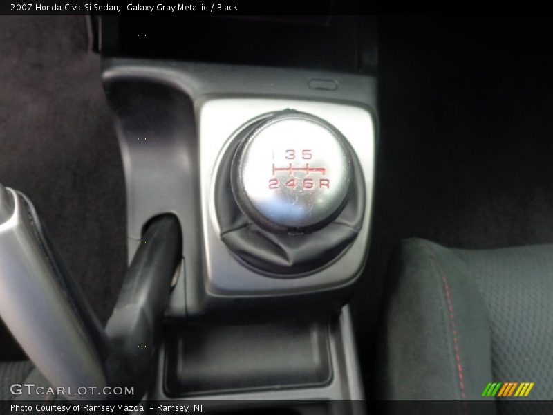 Galaxy Gray Metallic / Black 2007 Honda Civic Si Sedan
