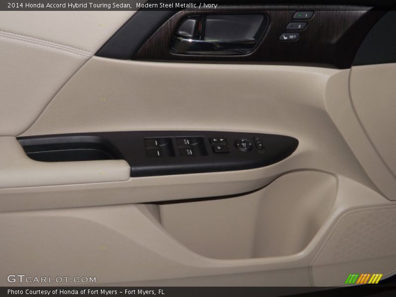 Modern Steel Metallic / Ivory 2014 Honda Accord Hybrid Touring Sedan