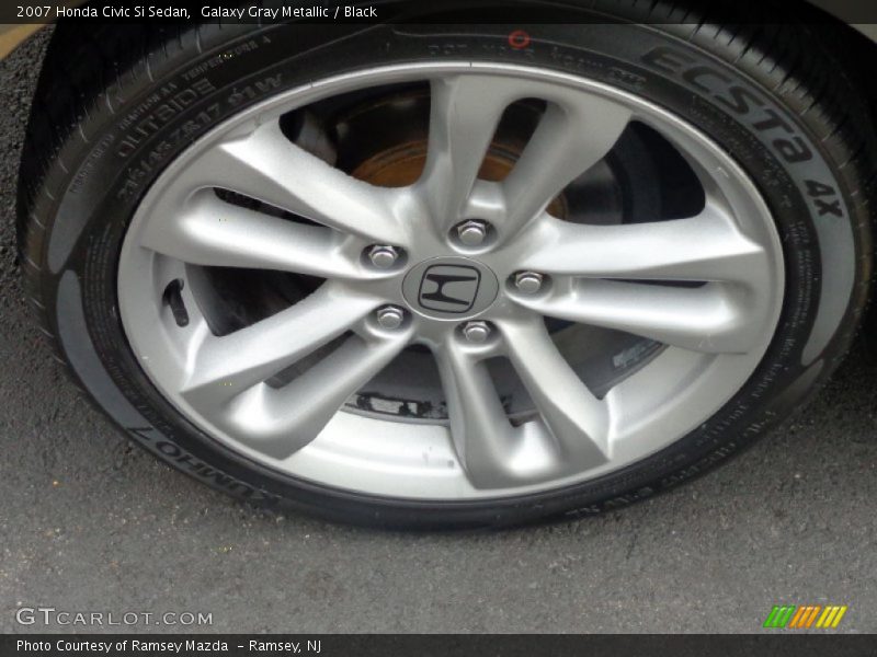 Galaxy Gray Metallic / Black 2007 Honda Civic Si Sedan