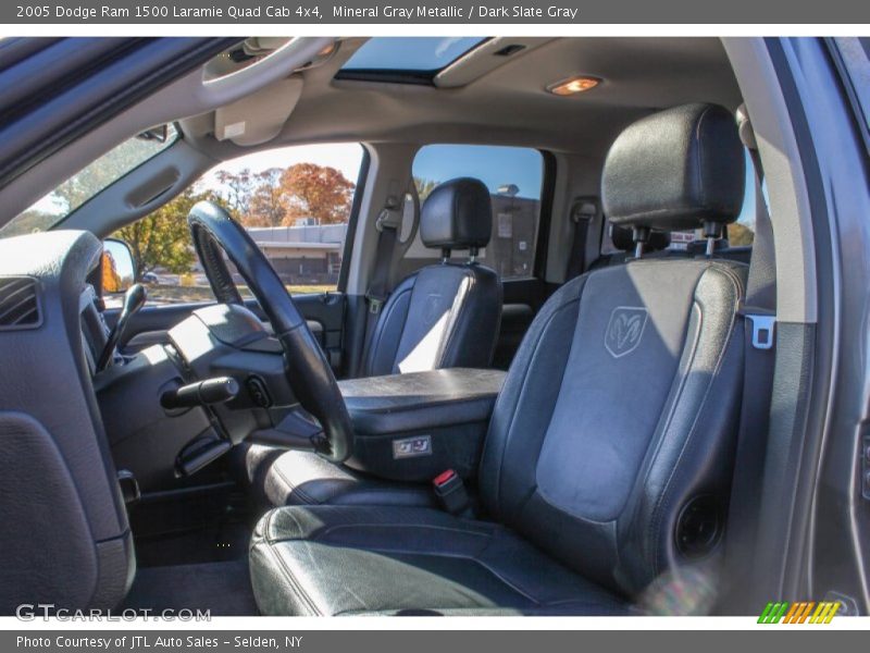 Mineral Gray Metallic / Dark Slate Gray 2005 Dodge Ram 1500 Laramie Quad Cab 4x4
