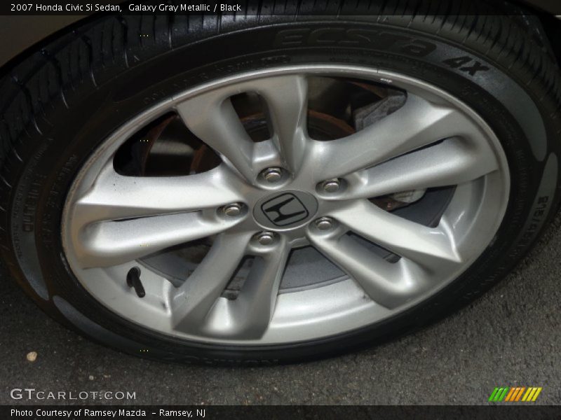 Galaxy Gray Metallic / Black 2007 Honda Civic Si Sedan